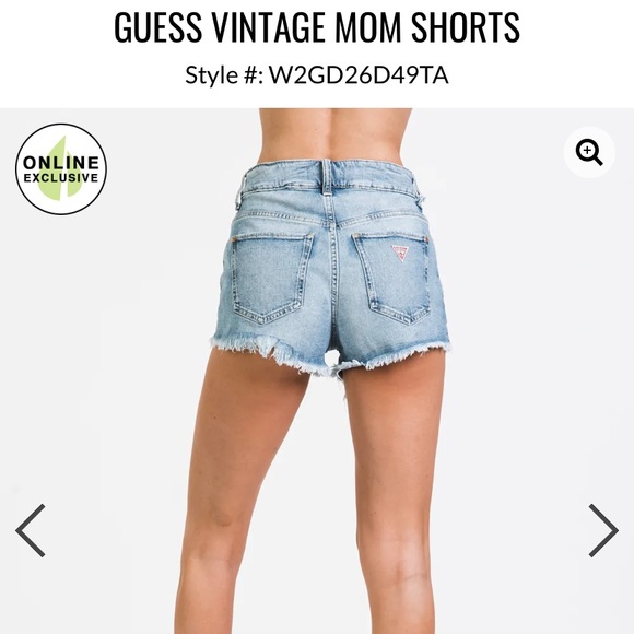 Brand new Guess vintage high rise “mom shorts” - Picture 2 of 5